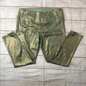 Gold Snake Print Leggings
